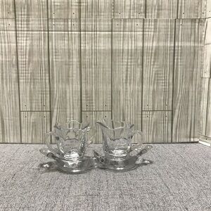 Duncan & Miller 3 piece Sugar & Creamer set.